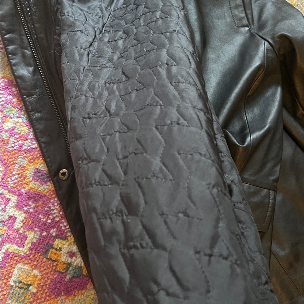 Siena Studio Black Leather Jacket, fits medium, tag says large - Picture 16 of 16